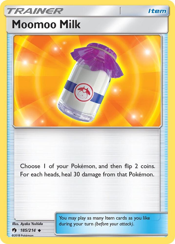Moomoo Milk 185/214 card from SM - Lost Thunder