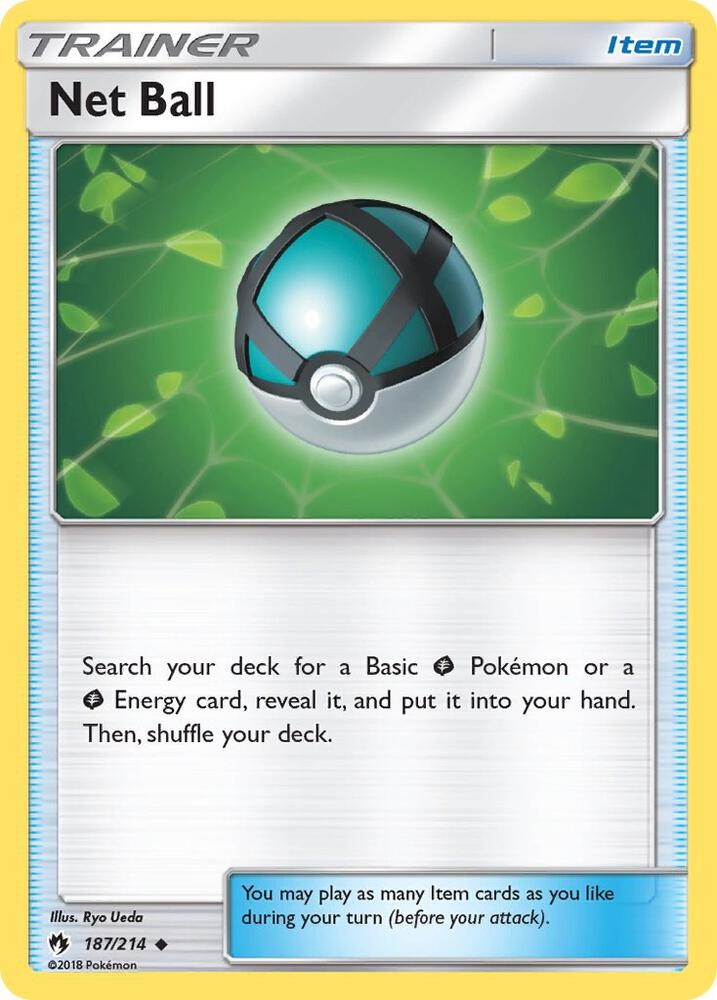 Net Ball 187/214 card from SM - Lost Thunder