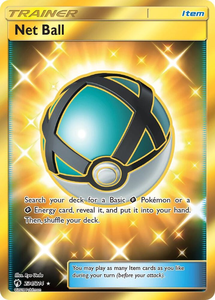 Net Ball (Secret) 234/214 card from SM - Lost Thunder