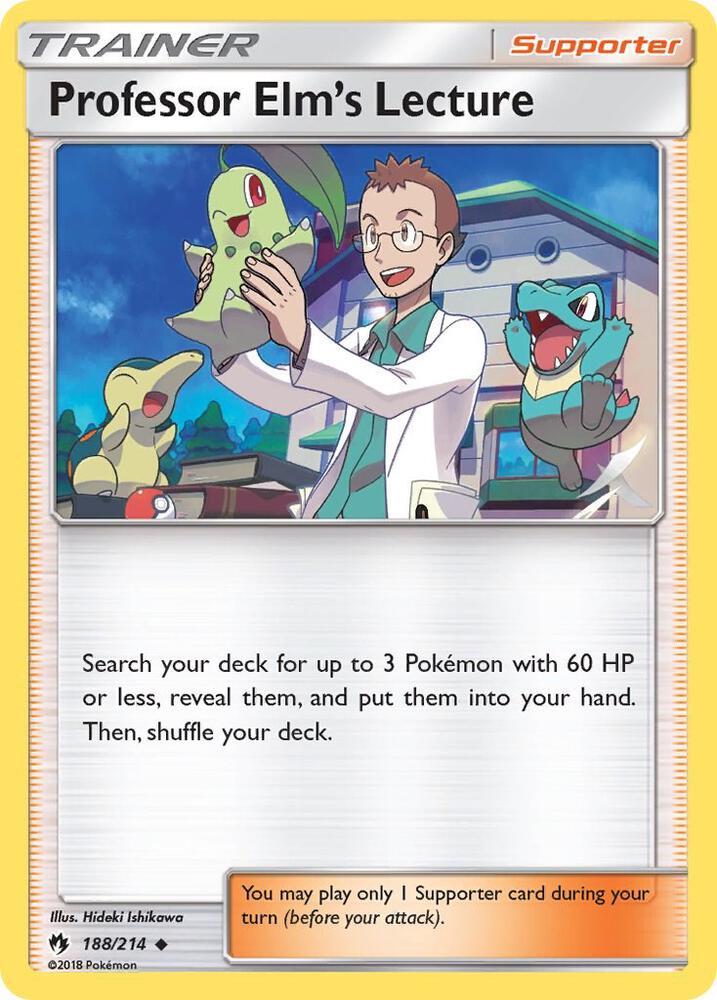 Professor Elm's Lecture 188/214 card from SM - Lost Thunder