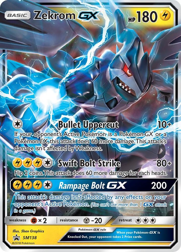 Zekrom GX SM138 card from SM Promos