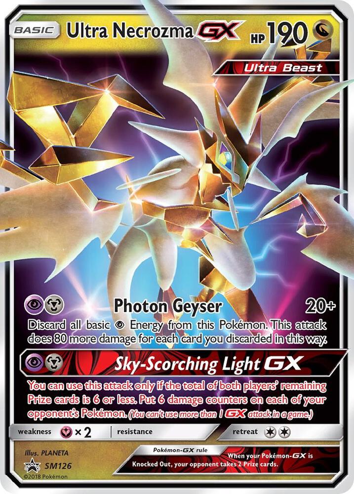 Ultra Necrozma GX SM126 card from SM Promos