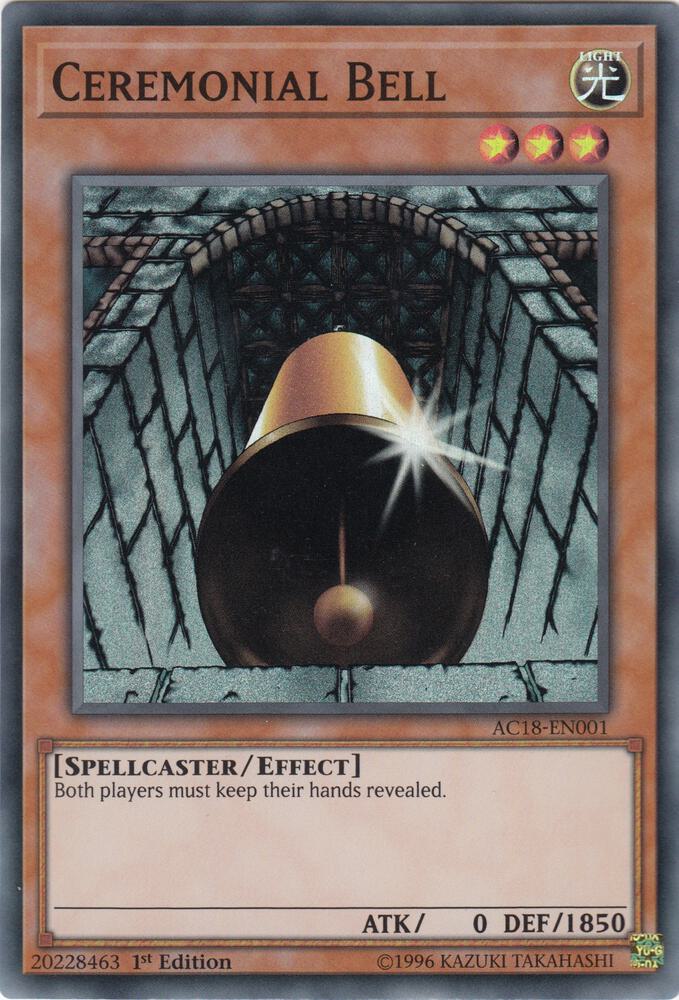 Ceremonial Bell AC18-EN001 card from Advent Calendar 2018