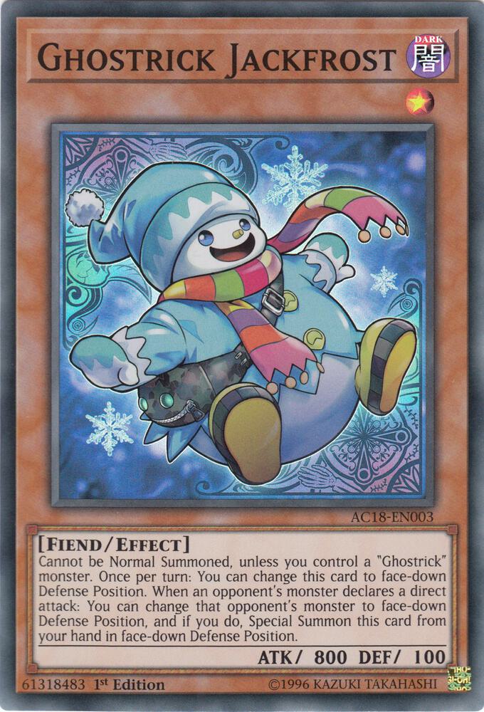 Ghostrick Jackfrost AC18-EN003 card from Advent Calendar 2018