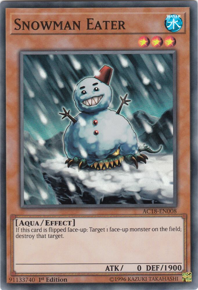 Snowman Eater AC18-EN008 card from Advent Calendar 2018
