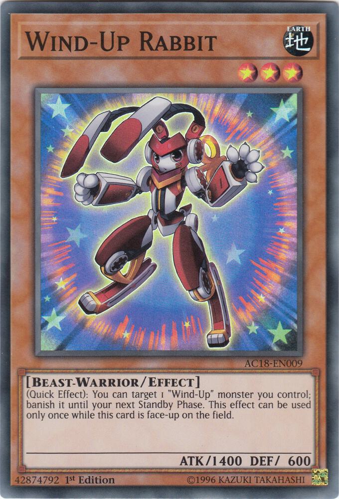 Wind-Up Rabbit AC18-EN009 card from Advent Calendar 2018