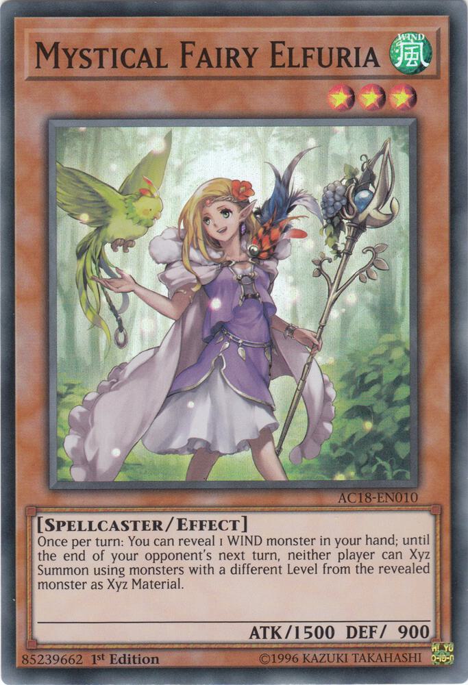 Mystical Fairy Elfuria AC18-EN010 card from Advent Calendar 2018