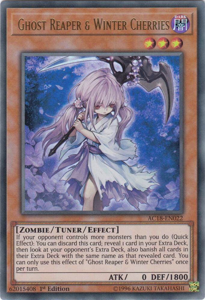 Ghost Reaper & Winter Cherries AC18-EN022 card from Advent Calendar 2018