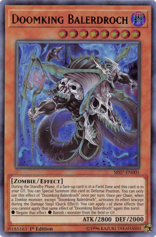 Doomking Balerdroch SR07-EN001 card from Structure Deck: Zombie Horde