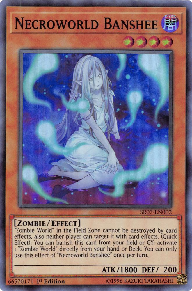 Necroworld Banshee SR07-EN002 card from Structure Deck: Zombie Horde