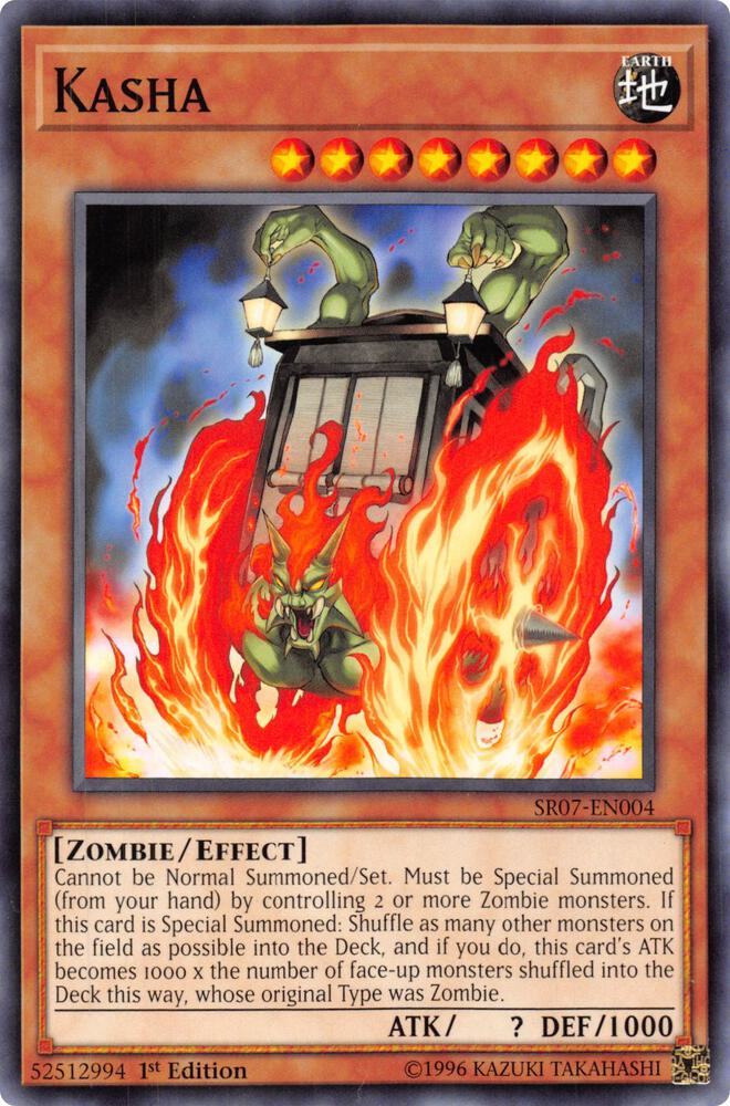 Kasha SR07-EN004 card from Structure Deck: Zombie Horde