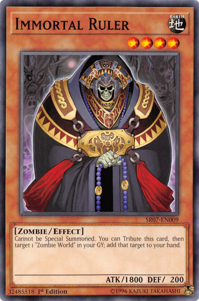 Immortal Ruler SR07-EN009 card from Structure Deck: Zombie Horde