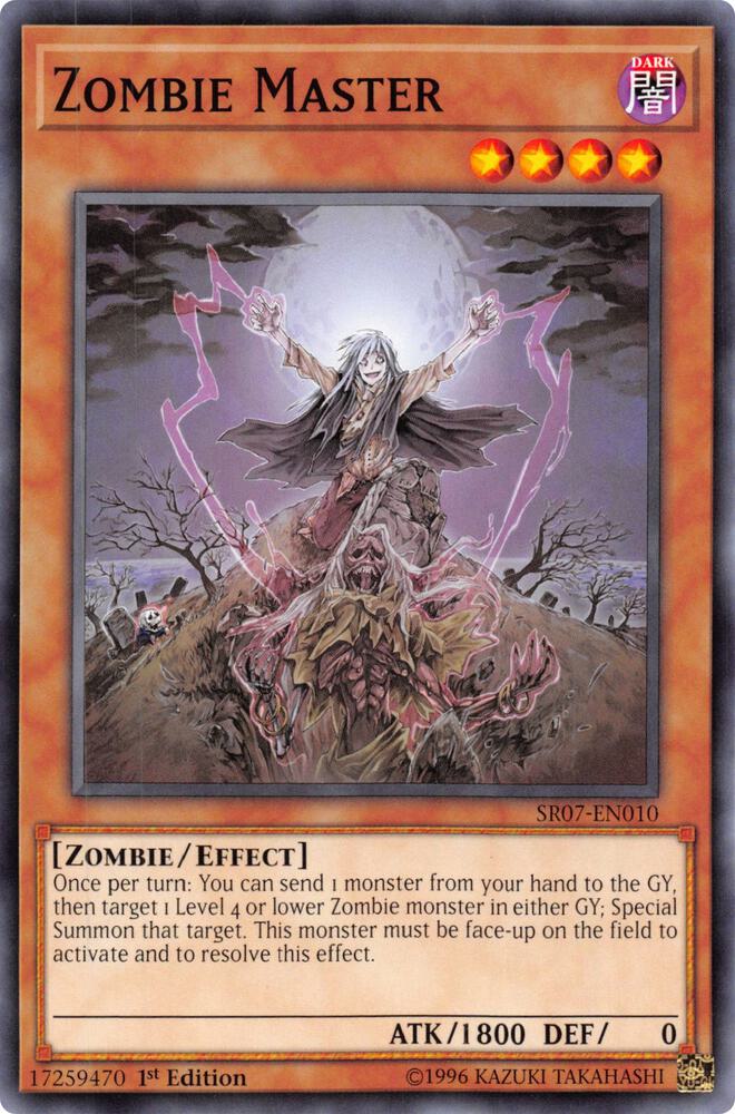 Zombie Master SR07-EN010 card from Structure Deck: Zombie Horde