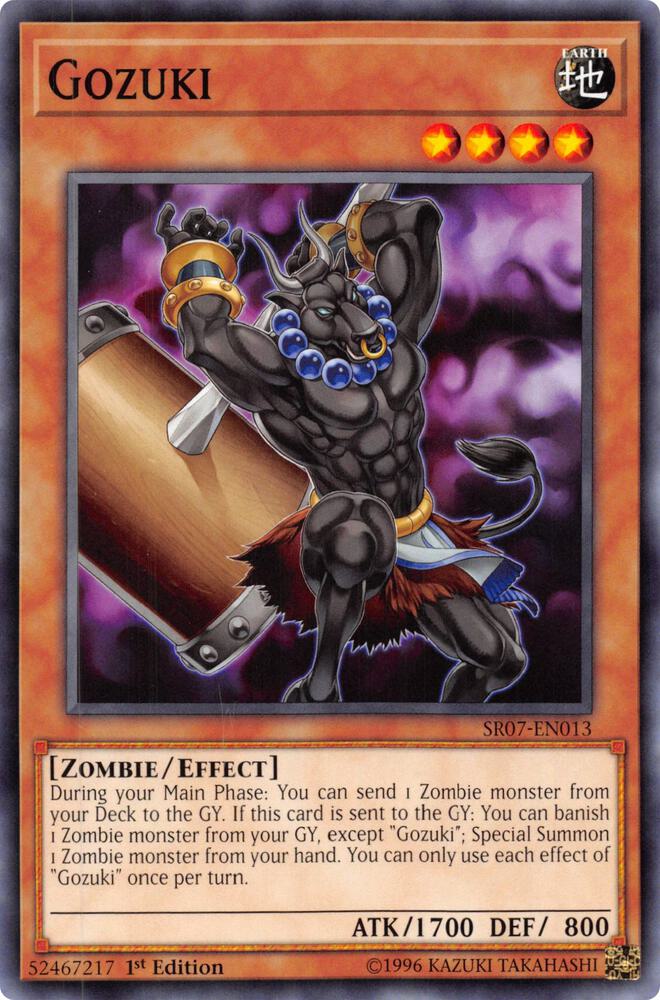 Gozuki SR07-EN013 card from Structure Deck: Zombie Horde
