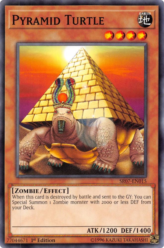 Pyramid Turtle SR07-EN015 card from Structure Deck: Zombie Horde