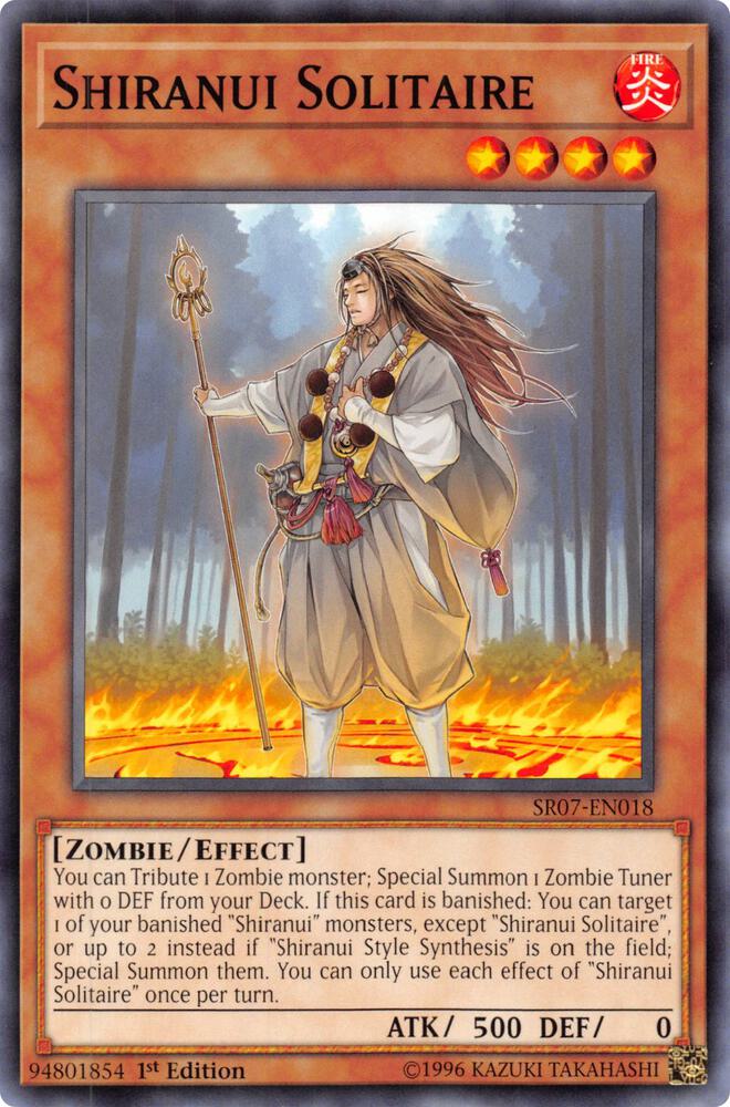 Shiranui Solitaire SR07-EN018 card from Structure Deck: Zombie Horde