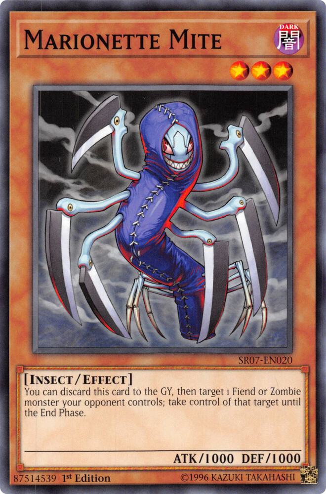 Marionette Mite SR07-EN020 card from Structure Deck: Zombie Horde