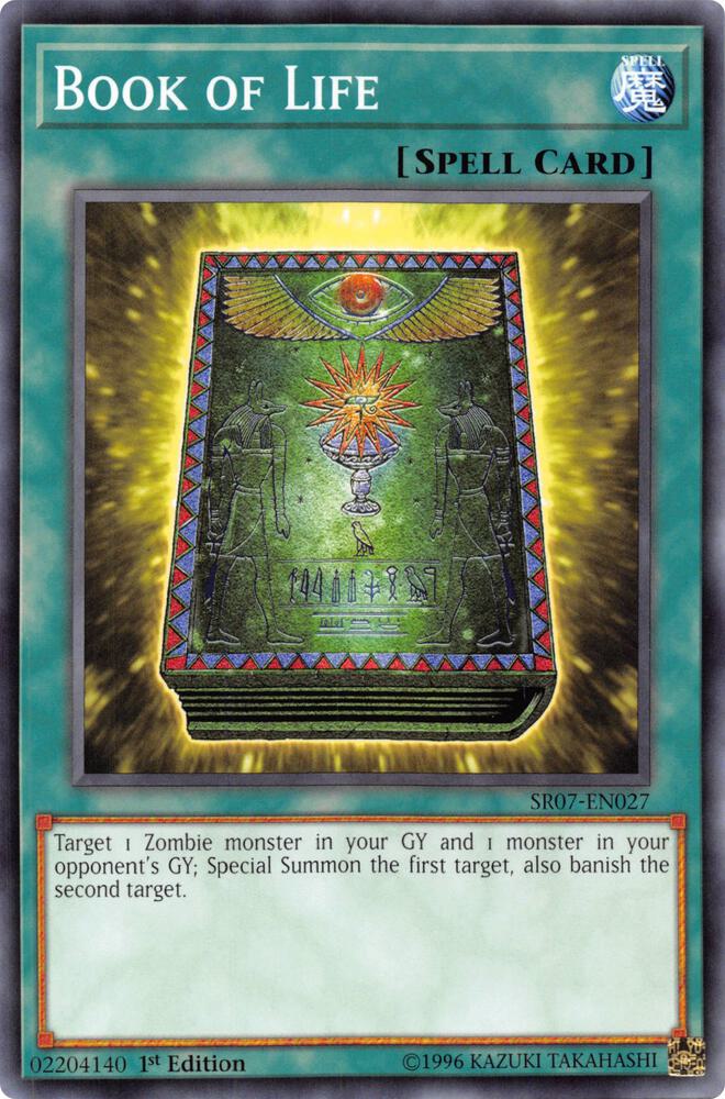Book of Life SR07-EN027 card from Structure Deck: Zombie Horde