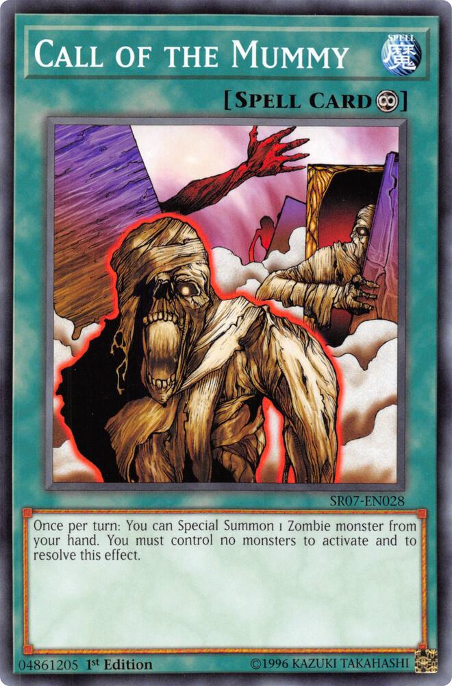 Call of the Mummy SR07-EN028 card from Structure Deck: Zombie Horde