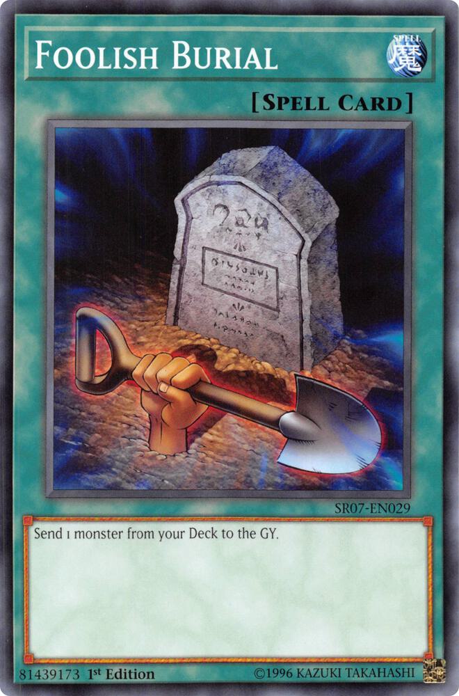 Foolish Burial SR07-EN029 card from Structure Deck: Zombie Horde