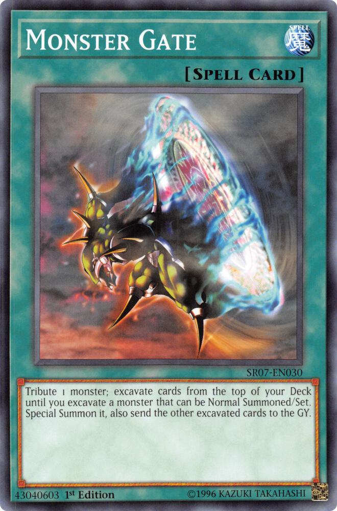 Monster Gate SR07-EN030 card from Structure Deck: Zombie Horde