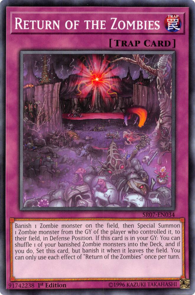 Return of the Zombies SR07-EN034 card from Structure Deck: Zombie Horde