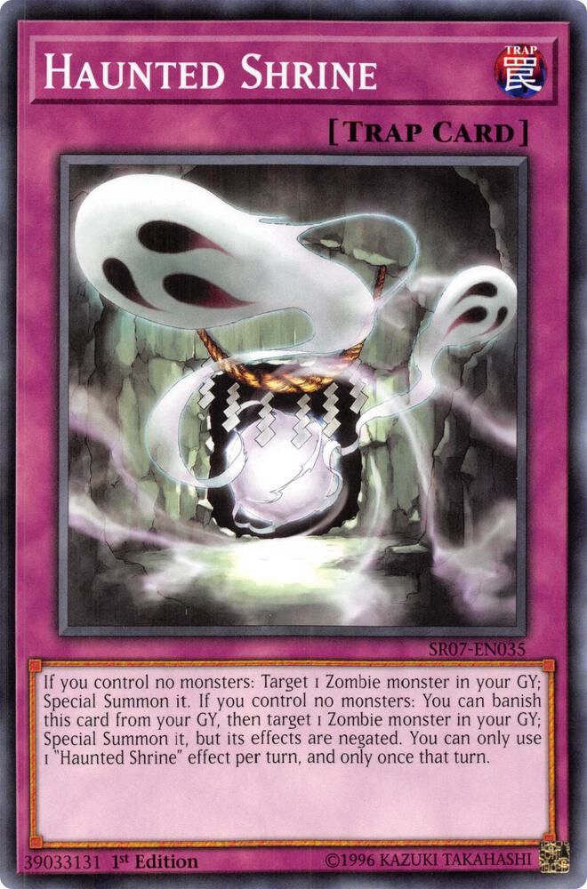 Haunted Shrine SR07-EN035 card from Structure Deck: Zombie Horde