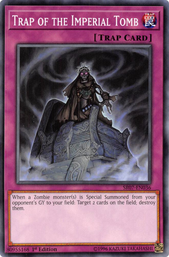 Trap of the Imperial Tomb SR07-EN036 card from Structure Deck: Zombie Horde