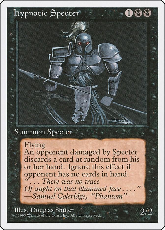 Hypnotic Specter 26 card from Fourth Edition