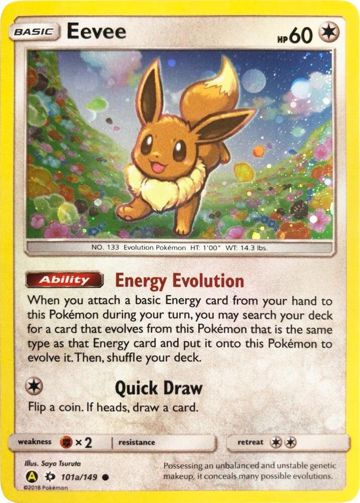 Eevee 101a/149 card from Alternate Art Promos
