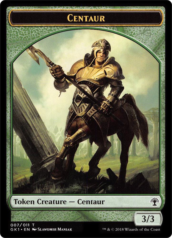 Centaur (007) // Elemental Double-Sided Token 7 // 10 card from Guilds of Ravnica: Guild Kits