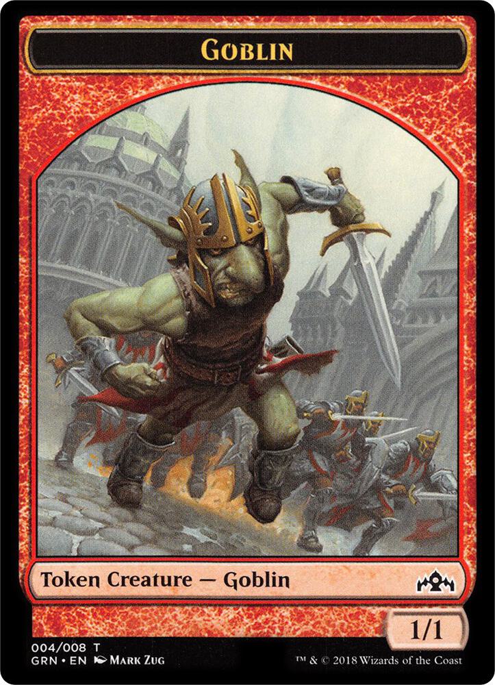 Goblin // Soldier Double-Sided Token 4 // 6 card from Guilds of Ravnica: Guild Kits