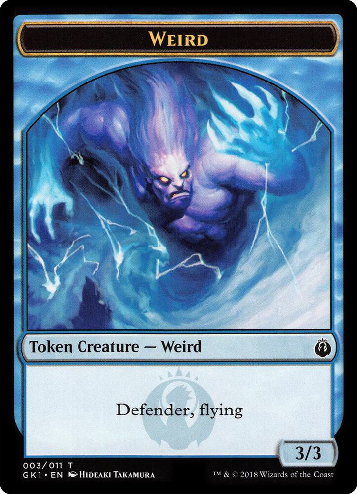 Weird // Goblin Double-Sided Token 3 // 4 card from Guilds of Ravnica: Guild Kits