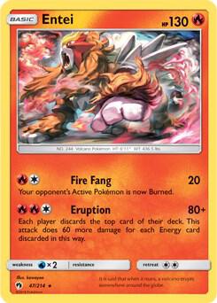 Entei - 47/214 (SM Lost Thunder) 047/214 card from Deck Exclusives