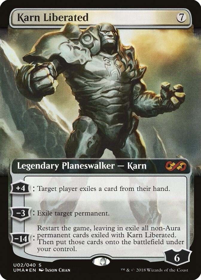 Karn Liberated U02 card from Ultimate Masters: Box Toppers