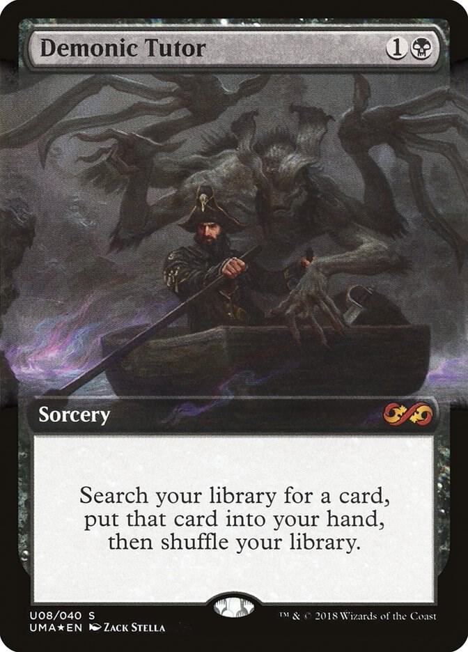 Demonic Tutor U08 card from Ultimate Masters: Box Toppers
