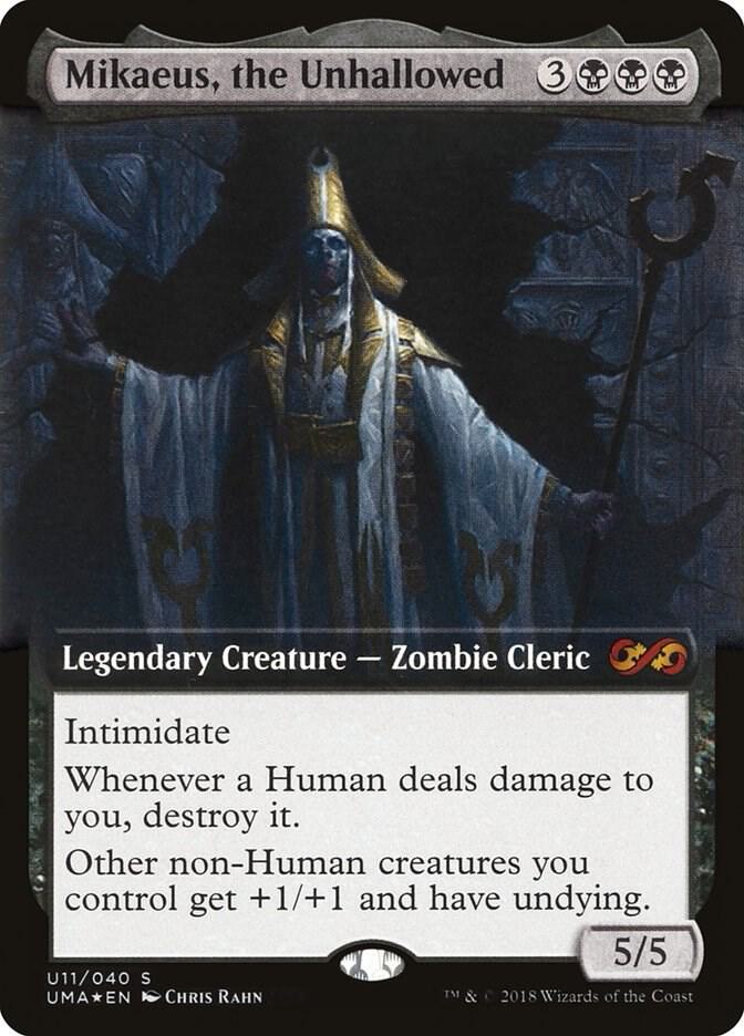 Mikaeus, the Unhallowed U11 card from Ultimate Masters: Box Toppers