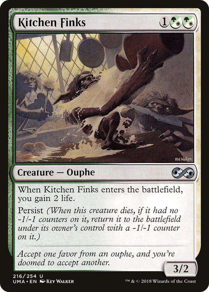 Kitchen Finks 216 card from Ultimate Masters