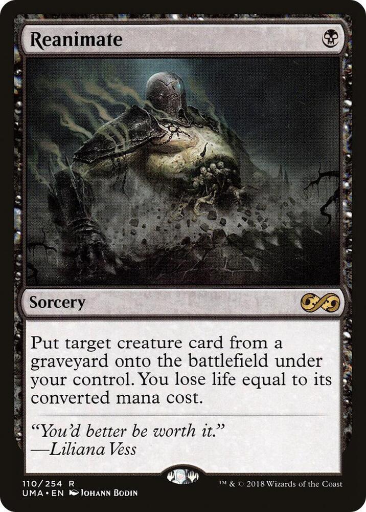 Reanimate 110 card from Ultimate Masters