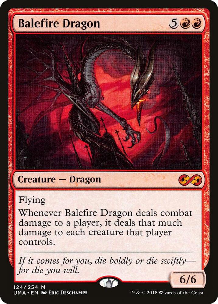 Balefire Dragon 124 card from Ultimate Masters