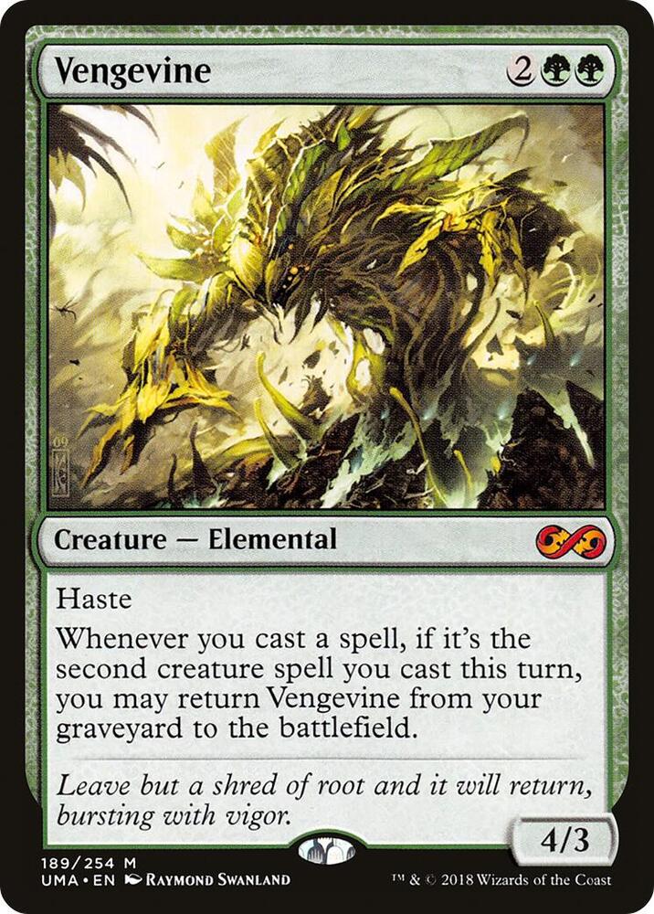 Vengevine 189 card from Ultimate Masters