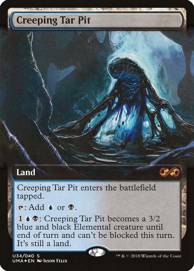 Creeping Tar Pit U34 card from Ultimate Masters: Box Toppers