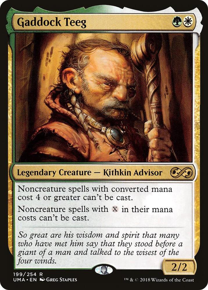 Gaddock Teeg 199 card from Ultimate Masters