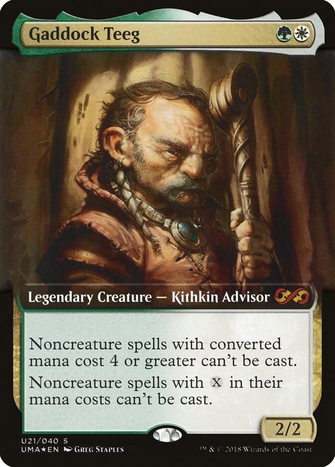 Gaddock Teeg U21 card from Ultimate Masters: Box Toppers