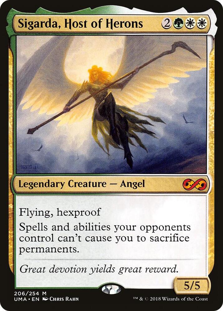 Sigarda, Host of Herons 206 card from Ultimate Masters