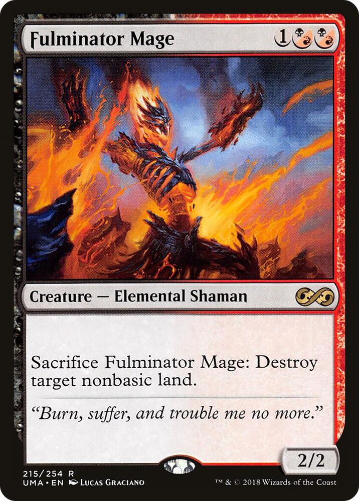 Fulminator Mage 215 card from Ultimate Masters