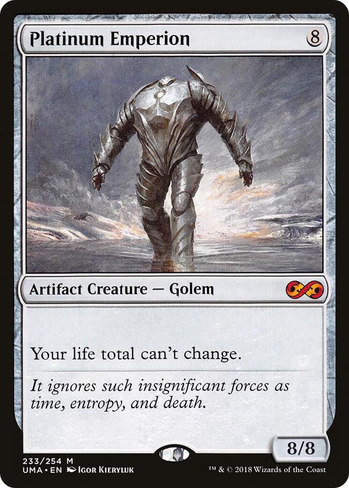 Platinum Emperion 233 card from Ultimate Masters