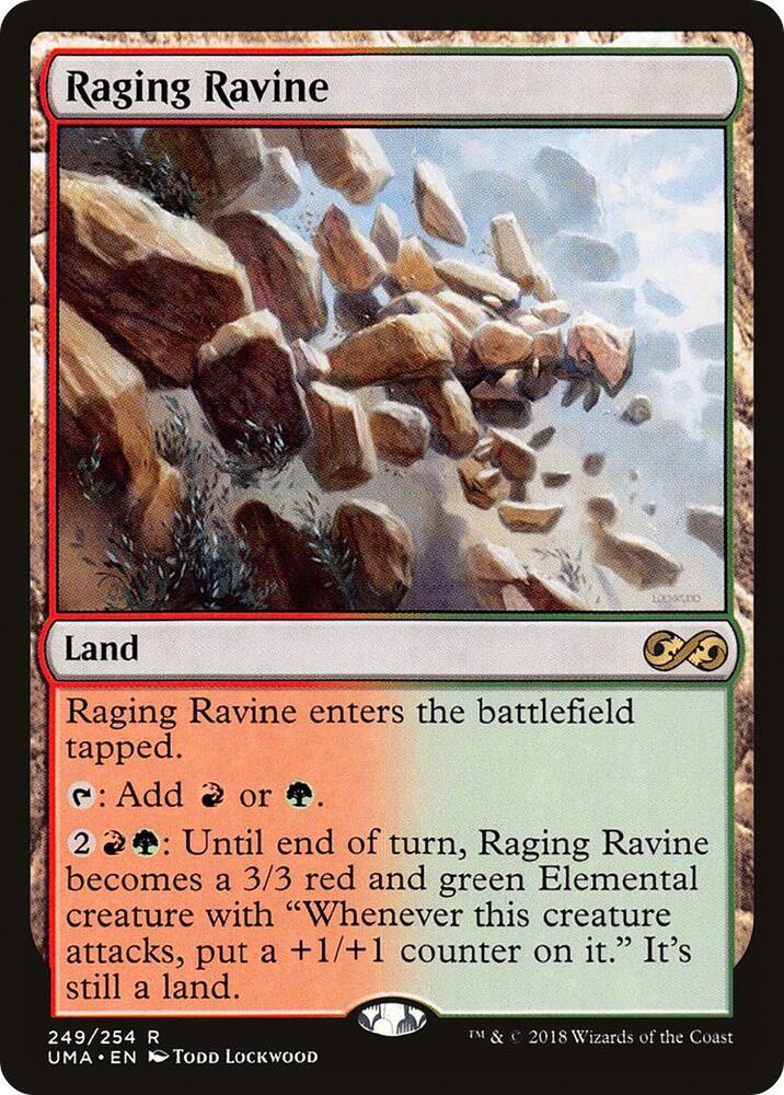Raging Ravine 249 card from Ultimate Masters