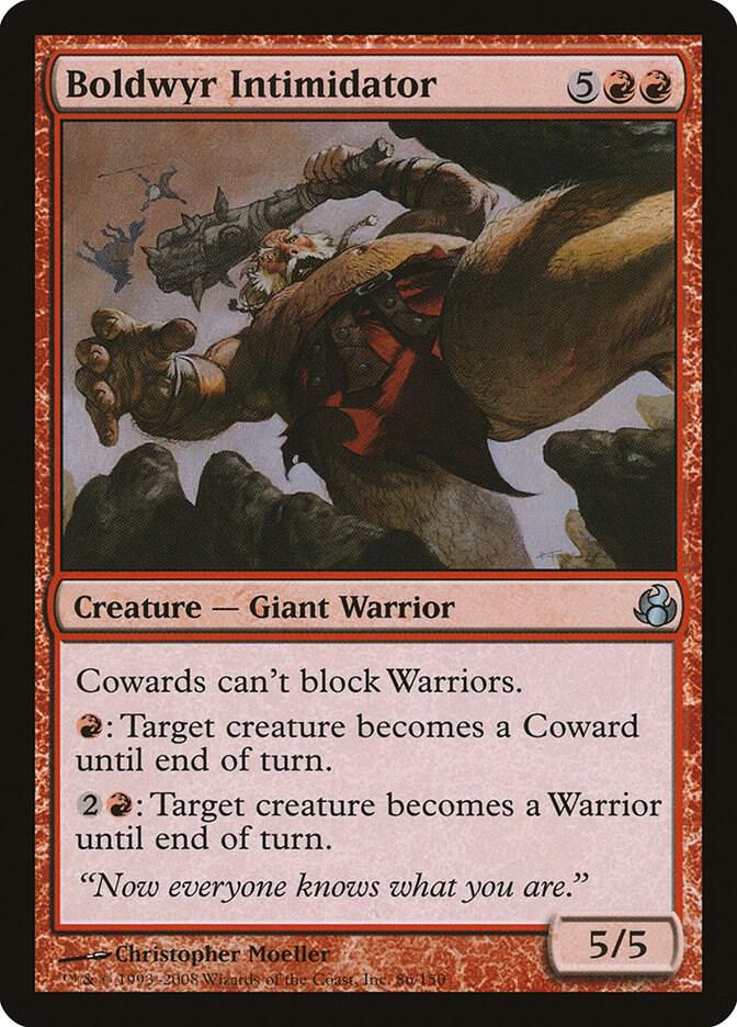Boldwyr Intimidator 86 card from Morningtide