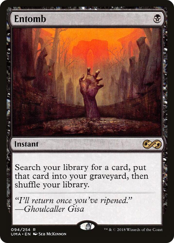 Entomb 94 card from Ultimate Masters